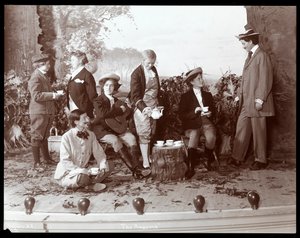 A Scene from an Amateur Production of a Play Titled The Amazons Presented at Barnard College, New York